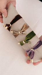 Pulseras Terciopelo Bordadas